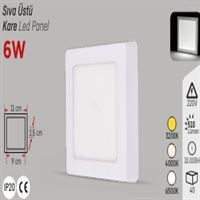 YCL EKO 6W.S.Ü.KARE PANEL G.IŞIĞI 1